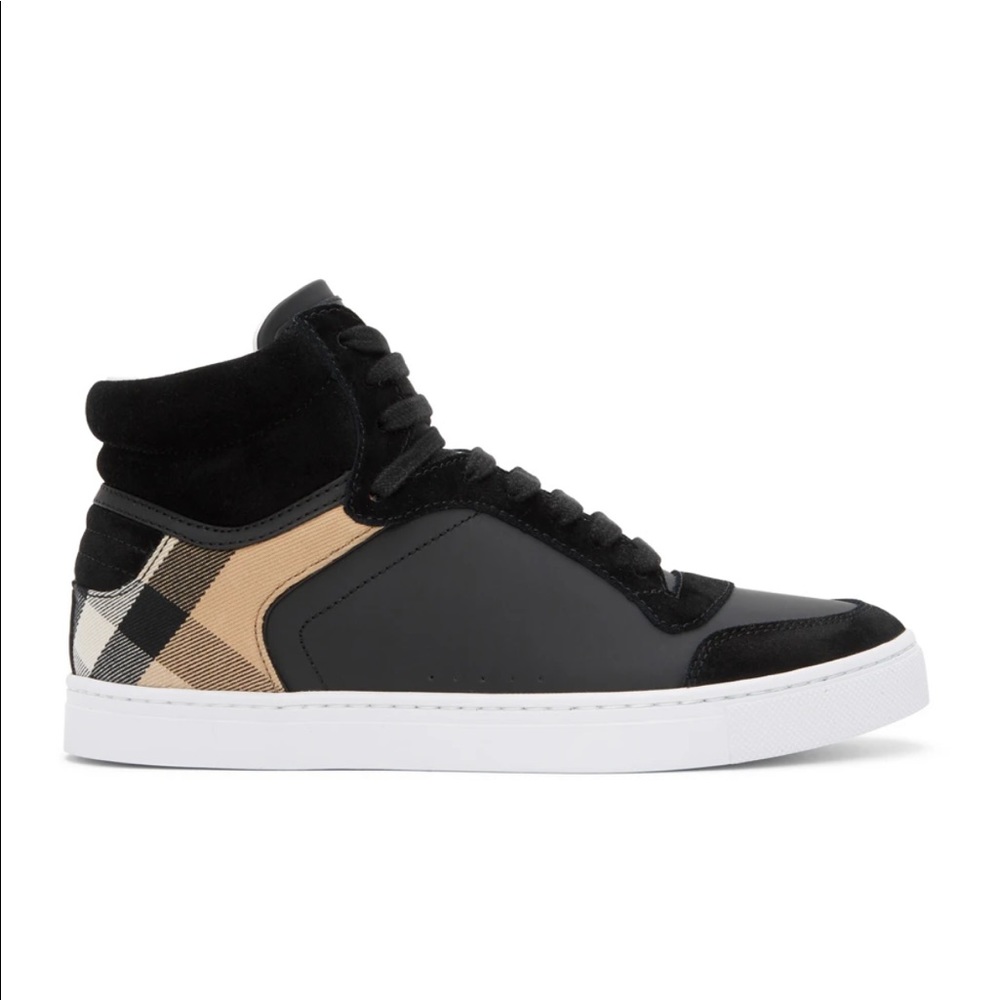 Black House Check Reeth High-Top Sneakers